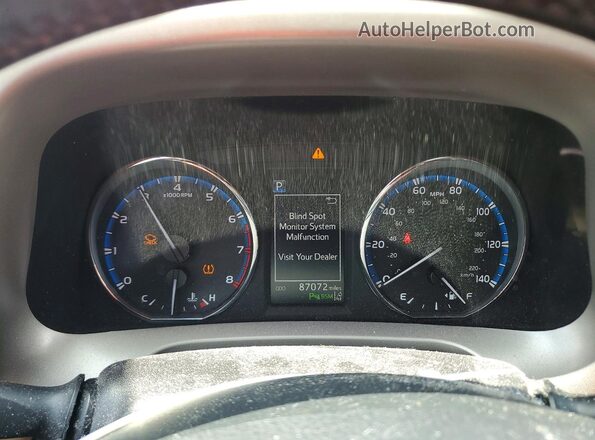2T3YFREV1HW328531 2017 TOYOTA LIMITED Red Vista del cuadro de instrumentos