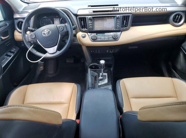 2T3YFREV1HW328531 2017 TOYOTA LIMITED Red Vista del salpicadero
