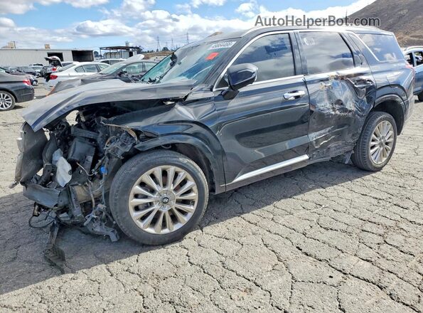 KM8R54HEXLU120672 2020 HYUNDAI PALISADE Black Հետևի ձախ