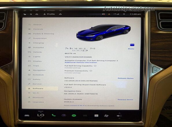 5YJSA1E21HF209895 2017 TESLA MODEL S Blue 