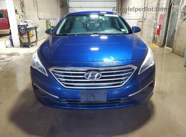 5NPE24AF2HH549238 2017 HYUNDAI SONATA Blue Հետևի տեսք