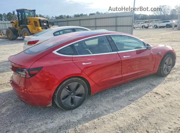 5YJ3E1EA4JF007090 2018 TESLA MODEL Red 