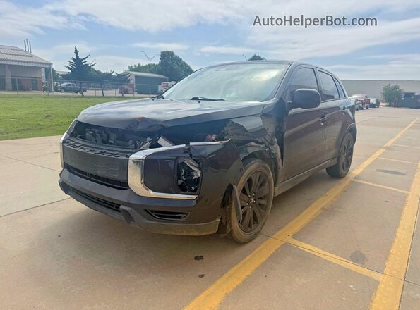 JA4ARUAU7MU007460 2021 MITSUBISHI OUTLANDER Black Tył prawy