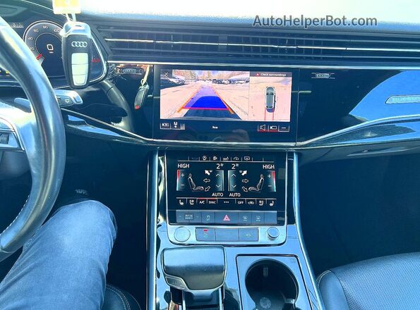 WA1EVAF19KD011890 2019 AUDI Q8 Black Vista interior trasera