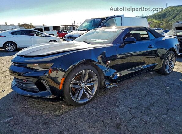1G1FB3DS6H0172331 2017 CHEVROLET CAMARO Black Trasero izquierdo