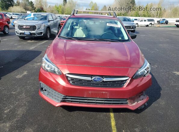4S3GTAB63N3708665 2022 SUBARU IMPREZA Red Vista trasera