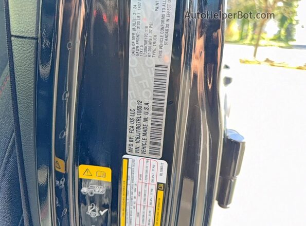 1C6JJTBG7RL106512 2024 JEEP GLADIATOR Black 