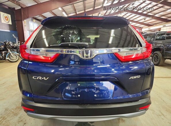 7FARW2H54JE016842 2018 HONDA CR-V Синий Вид салона спереди