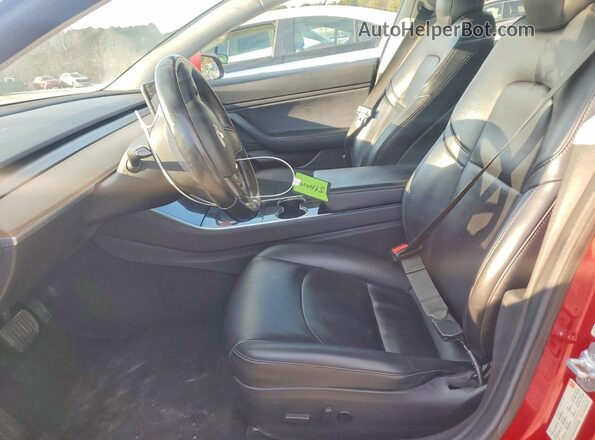 5YJ3E1EA4JF007090 2018 TESLA MODEL Red 
