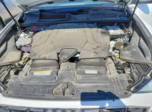 WA1CVAF18KD014559 2019 AUDI Q8 White VIN კოდის სტიკერის ხედი