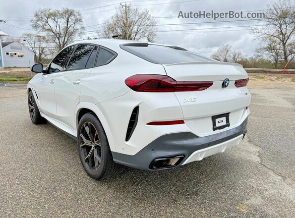 5UXCY6C05P9P51197 2023 BMW X6 White Передня права чверть