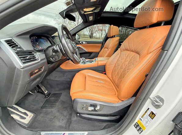 5UXCY6C05P9P51197 2023 BMW X6 White Вид підкапотного простору