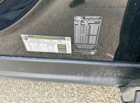 SAL1L9FU1PA110336 2023 LAND ROVER RANGE Black უკანა სავარძლების ხედი