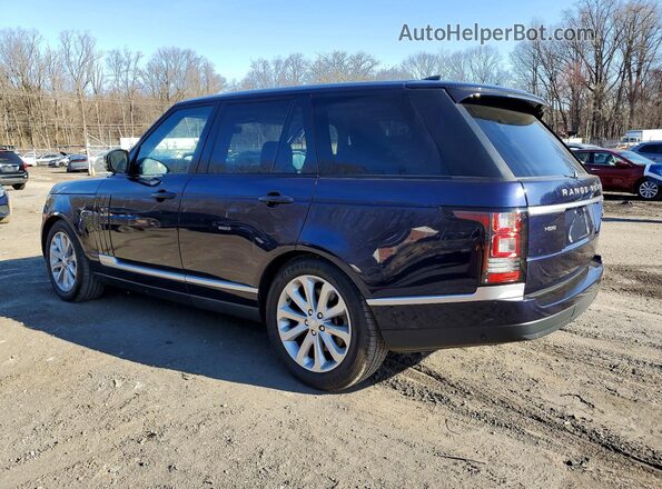 SALGS2FVXHA374475 2017 LAND ROVER RANGE Синий Задняя правая четверть