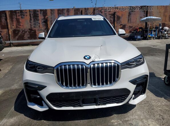 5UXCX4C55KLB39499 2019 BMW X7 White Вид ззаду