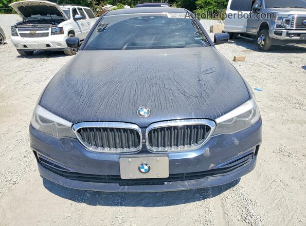WBAJA5C50KWW38641 2019 BMW 5 SERIES Blue Rear view