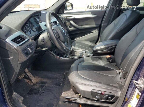 WBXHT3C36G5F63784 2016 BMW X1 Blue Вид панелі приладів