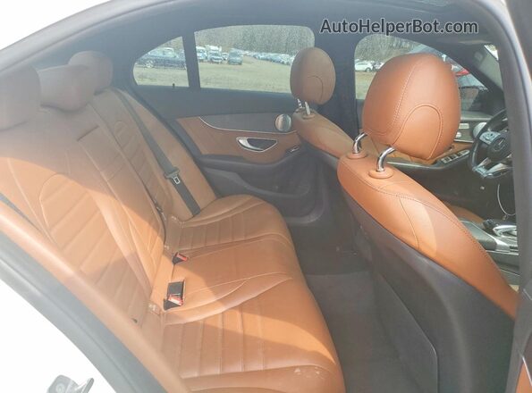 55SWF6EB8KU300135 2019 MERCEDES-BENZ AMG White უკანა სალონის ხედი