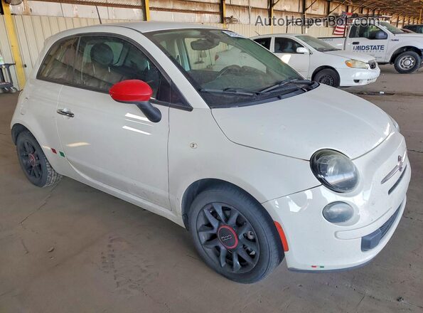 3C3CFFAR6GT222216 2016 FIAT 500 White Передня права чверть