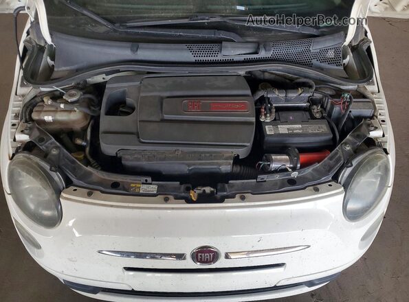 3C3CFFAR6GT222216 2016 FIAT 500 White Вид задньої частини салону