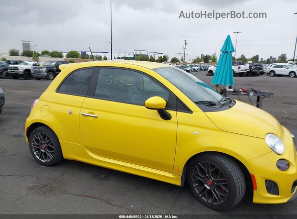 3C3CFFFH1HT621309 2017 FIAT 500 Yellow Вид задньої частини салону