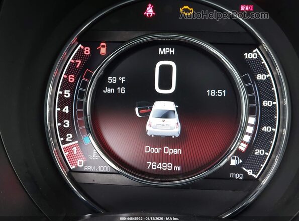 3C3CFFFH1HT621309 2017 FIAT 500 Yellow 