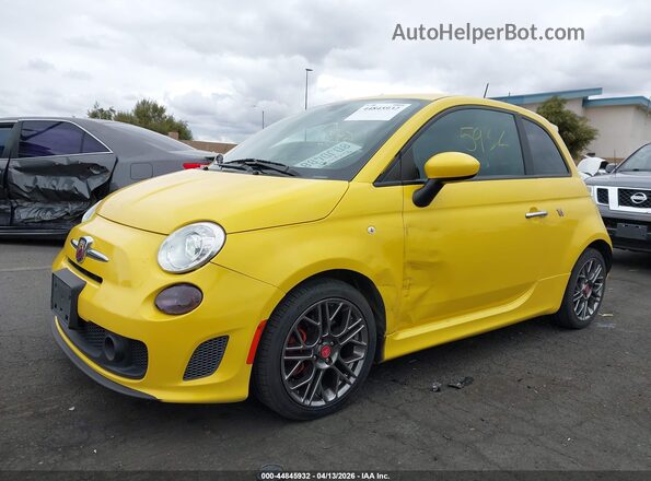 3C3CFFFH1HT621309 2017 FIAT 500 Yellow Вид спереду