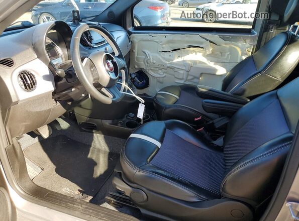 3C3CFFGE2HT575896 2017 FIAT 500 Серебряный Вид салона спереди