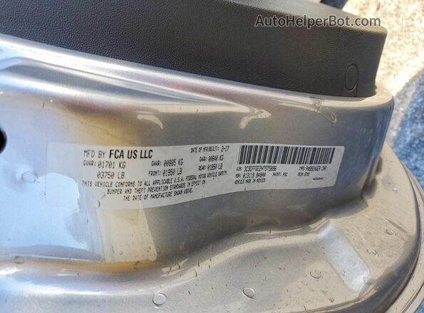 3C3CFFGE2HT575896 2017 FIAT 500 Серебряный Вид подкапотного пространства