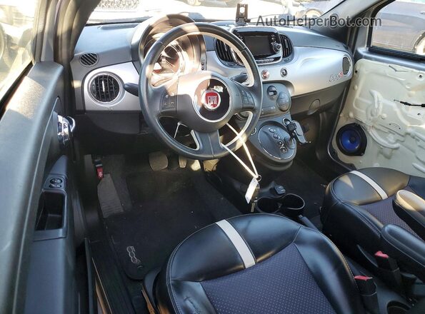 3C3CFFGE2HT575896 2017 FIAT 500 Серебряный Вид панели приборов