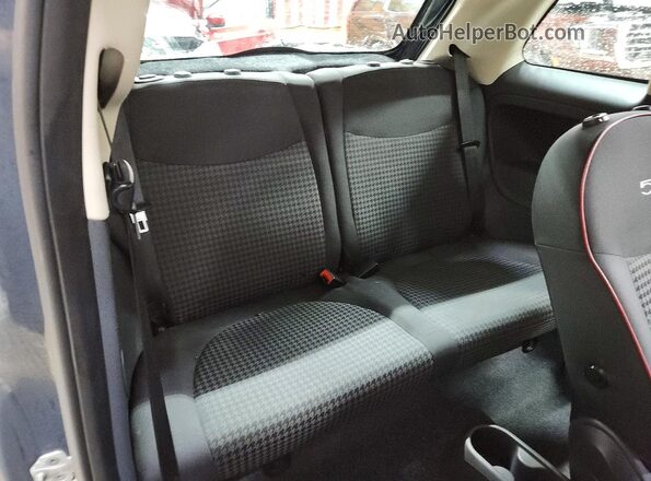 3C3CFFKR4HT526242 2017 FIAT 500 Charcoal უკანა სავარძლების ხედი