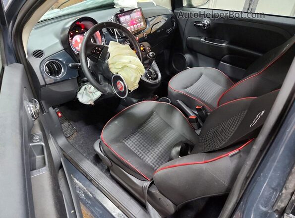 3C3CFFKR4HT526242 2017 FIAT 500 Charcoal წინა პანელის ხედი