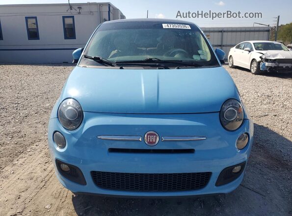 3C3CFFKR6HT697994 2017 FIAT 500 Blue Vista frontal