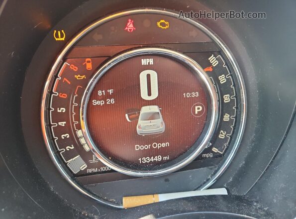 3C3CFFKR9HT671423 2017 FIAT 500 Серый Вид щитка приборов