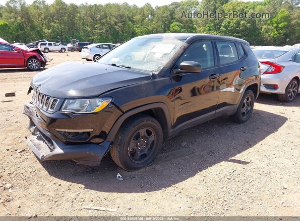 3C4NJCAB5JT468508 2018 JEEP COMPASS Black Առջևի ձախ երեք քառորդ տեսարան