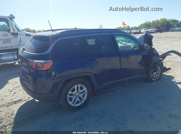 3C4NJCAB8KT614109 2019 JEEP COMPASS Dark Blue Rear right