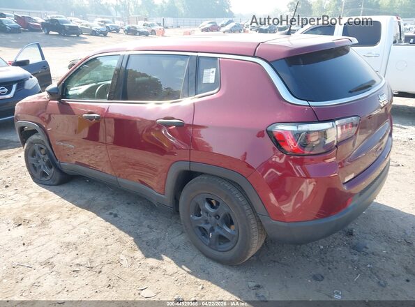3C4NJCAB9NT172669 2022 JEEP COMPASS Burgundy Հետևի ձախ