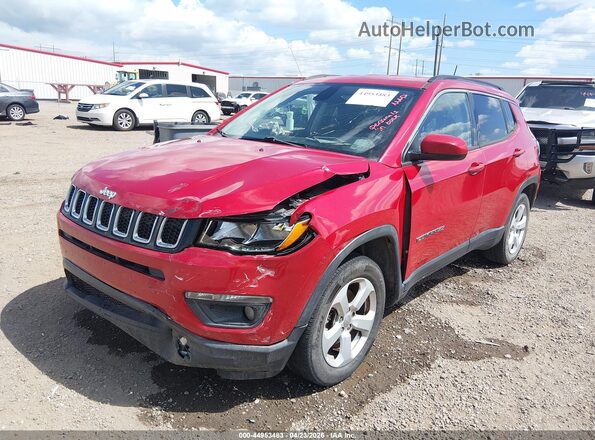 3C4NJCBB0HT629615 2017 JEEP NEW COMPASS Red Առջևի ձախ երեք քառորդ տեսարան