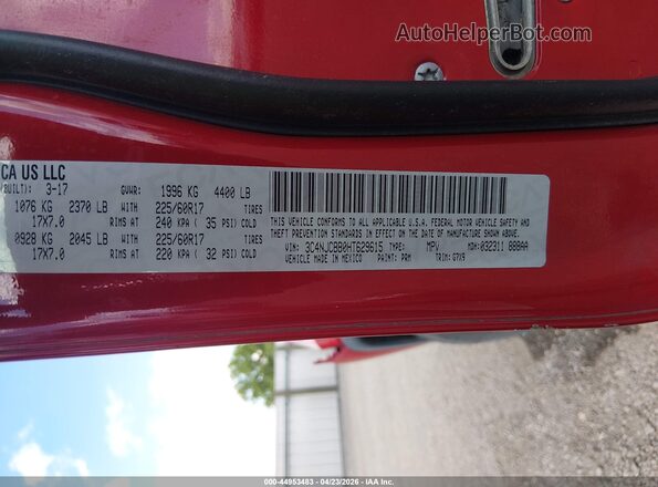 3C4NJCBB0HT629615 2017 JEEP NEW COMPASS Red Շարժիչի բաժամունքի տեսք