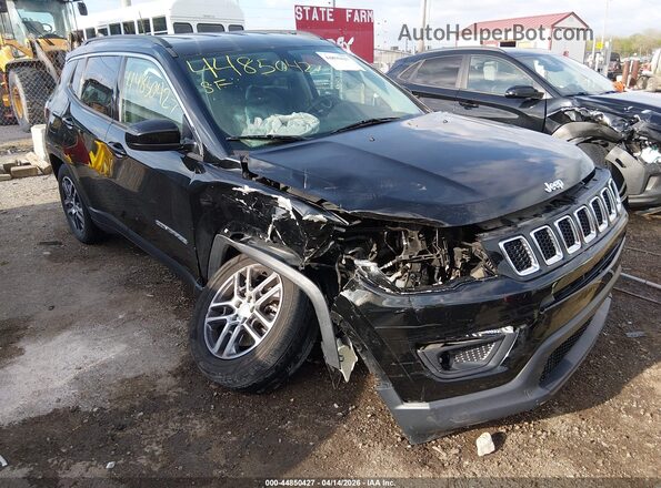 3C4NJDBB1JT433808 2018 JEEP COMPASS Black Widok z przodu
