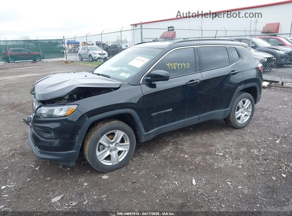 3C4NJDBB1NT208102 2022 JEEP COMPASS Black წინა მარცხენა ხედი სამი მეოთხედიდან