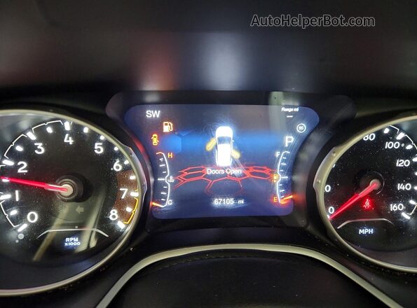 3C4NJDBB3LT174211 2020 JEEP COMPASS Red ხელსაწყოთა პანელის ხედი