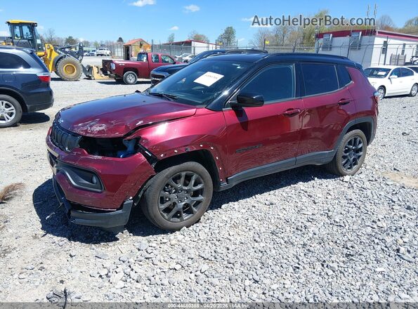 3C4NJDBB3NT195451 2022 JEEP COMPASS Бордовый Передняя левая четверть