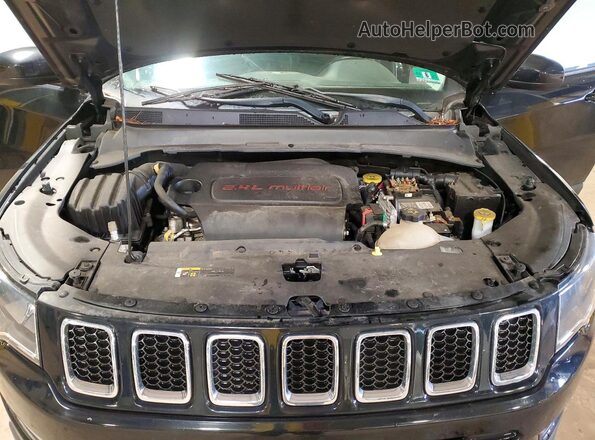 3C4NJDBB5JT483434 2018 JEEP COMPASS Black Engine compartment view