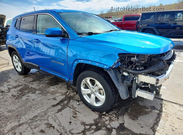 3C4NJDBB6MT516008 2021 JEEP COMPASS Синий Передняя правая четверть