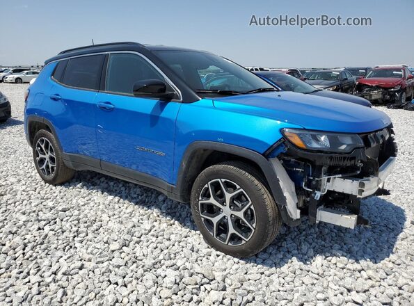 3C4NJDCN1RT148370 2024 JEEP COMPASS Синий Передняя правая четверть