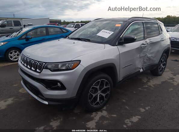 3C4NJDCN9RT129825 2024 JEEP COMPASS Silver Առջևի ձախ երեք քառորդ տեսարան