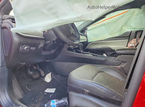 3C4NJDCNXST522349 2025 JEEP COMPASS Red Dashboard view