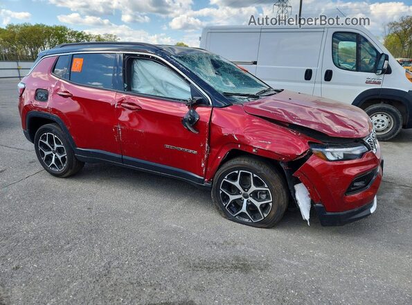 3C4NJDCNXST522349 2025 JEEP COMPASS Red Front right