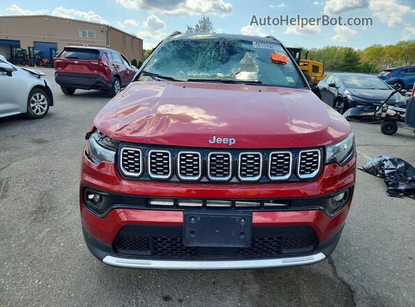 3C4NJDCNXST522349 2025 JEEP COMPASS Red Front view